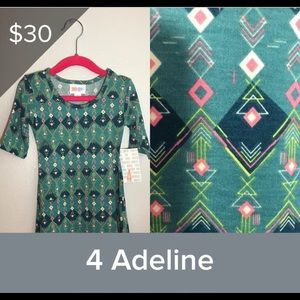 LulaRoe Adeline Size 4. Never worn, with tags!